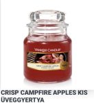 Kis üveggyertya Crisp Campfire Apples